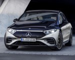 2022 Mercedes-Benz EQS 580 4MATIC AMG-Line Edition 1 (Color: High-Tech Silver Obsidian Black) Front Wallpapers 150x120
