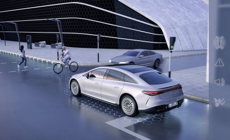 2022 Mercedes-Benz EQS Active Brake Assist Wallpapers 450x275 (106)