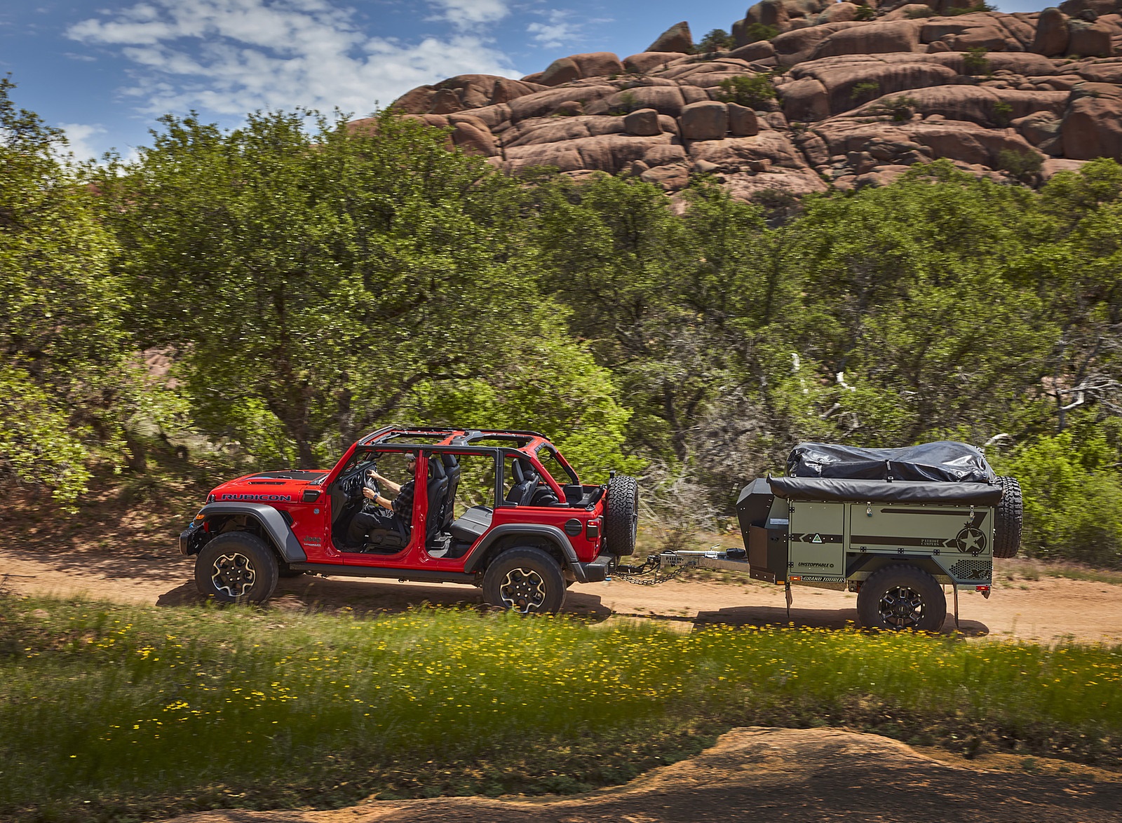 2021 Jeep Wrangler Rubicon 4xe Side Wallpapers #25 of 57