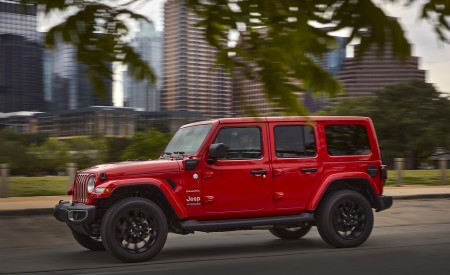 2021 Jeep Wrangler Sahara 4xe Side Wallpapers 450x275 (7)