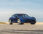 2021 Porsche Taycan Turbo Cross Turismo (Color: Gentian Blue) Front Three-Quarter Wallpapers 150x120