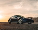 2022 Porsche Taycan Turbo Cross Turismo (Color: Gentian Blue) Front Three-Quarter Wallpapers 150x120