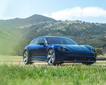 2021 Porsche Taycan Turbo Cross Turismo (Color: Gentian Blue) Front Three-Quarter Wallpapers 150x120