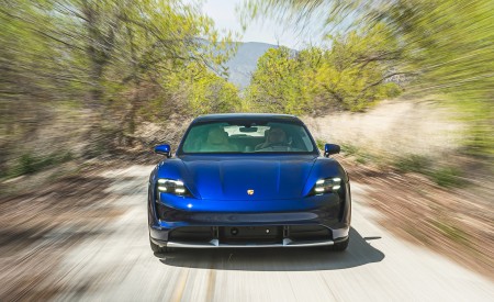 2022 Porsche Taycan Turbo Cross Turismo (Color: Gentian Blue) Front Wallpapers 450x275 (15)