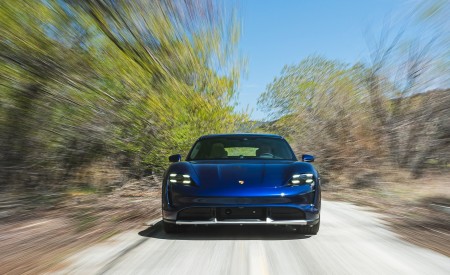 2022 Porsche Taycan Turbo Cross Turismo (Color: Gentian Blue) Front Wallpapers 450x275 (4)