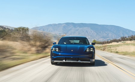 2022 Porsche Taycan Turbo Cross Turismo (Color: Gentian Blue) Front Wallpapers 450x275 (5)