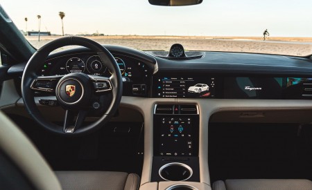 2022 Porsche Taycan Turbo Cross Turismo (Color: Gentian Blue) Interior Cockpit Wallpapers 450x275 (87)