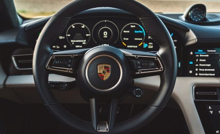 2022 Porsche Taycan Turbo Cross Turismo (Color: Gentian Blue) Interior Steering Wheel Wallpapers 450x275 (88)