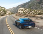 2021 Porsche Taycan Turbo Cross Turismo (Color: Gentian Blue) Rear Three-Quarter Wallpapers 150x120