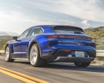 2021 Porsche Taycan Turbo Cross Turismo (Color: Gentian Blue) Rear Three-Quarter Wallpapers 150x120
