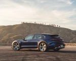 2021 Porsche Taycan Turbo Cross Turismo (Color: Gentian Blue) Rear Three-Quarter Wallpapers 150x120