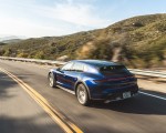2021 Porsche Taycan Turbo Cross Turismo (Color: Gentian Blue) Rear Three-Quarter Wallpapers 150x120