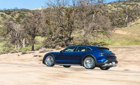 2022 Porsche Taycan Turbo Cross Turismo (Color: Gentian Blue) Side Wallpapers 450x275 (36)