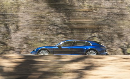 2022 Porsche Taycan Turbo Cross Turismo (Color: Gentian Blue) Side Wallpapers  450x275 (44)