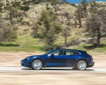 2021 Porsche Taycan Turbo Cross Turismo (Color: Gentian Blue) Side Wallpapers 150x120