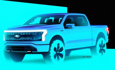 2022 Ford F-150 Lightning Design Sketch Wallpapers  450x275 (36)