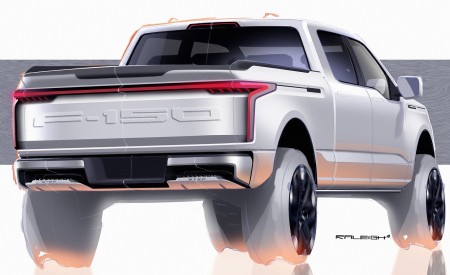 2022 Ford F-150 Lightning Design Sketch Wallpapers  450x275 (39)