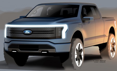 2022 Ford F-150 Lightning Design Sketch Wallpapers  450x275 (38)