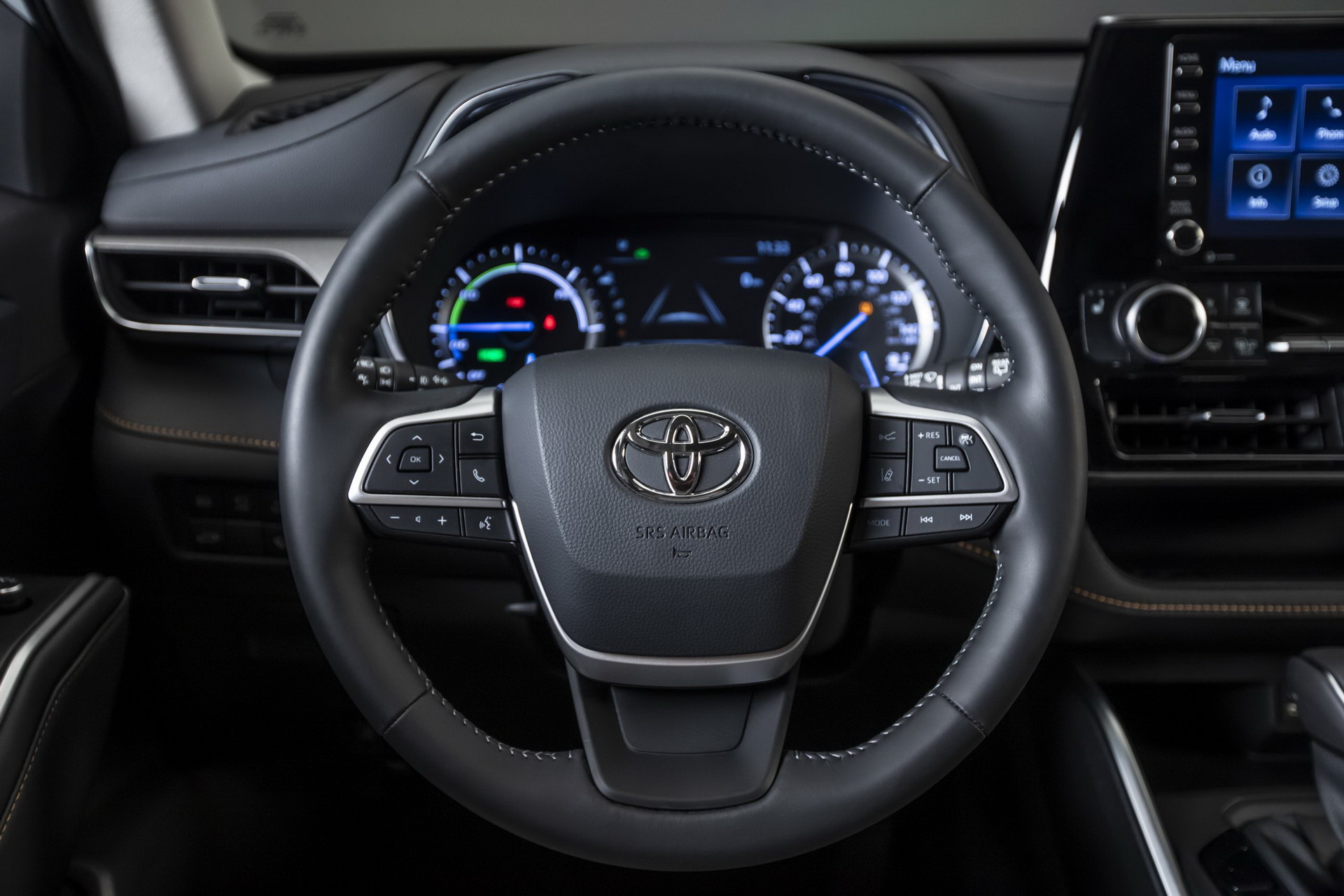 2022 Toyota Highlander Bronze Edition Interior Steering Wheel Wallpapers (14)