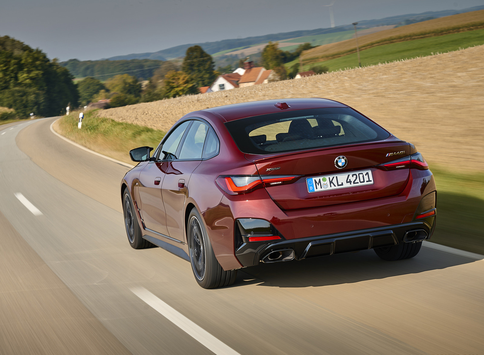 2022 BMW M440i xDrive Gran Coupe (Color: Aventurine Red) Rear Three-Quarter Wallpapers (8)