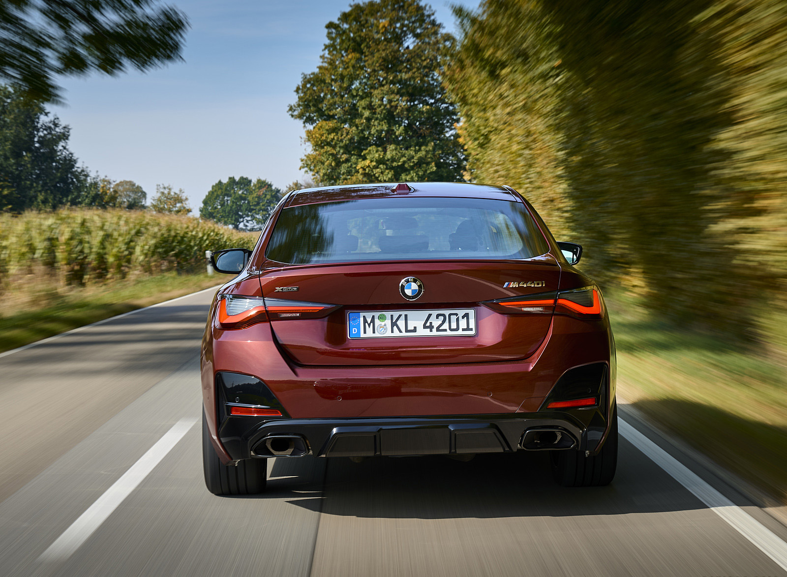 2022 BMW M440i xDrive Gran Coupe (Color: Aventurine Red) Rear Wallpapers (9)