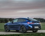 2022 BMW X4 M (Color: Marina Bay Blue metallic) Rear Three-Quarter Wallpapers 150x120