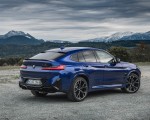 2022 BMW X4 M Competition (Color: Marina Bay Blue Metallic) Rear Three-Quarter Wallpapers 150x120