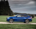 2022 BMW X4 M Competition (Color: Marina Bay Blue Metallic) Side Wallpapers 150x120