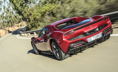 2022 Ferrari 296 GTB Rear Three-Quarter Wallpapers 450x275 (2)