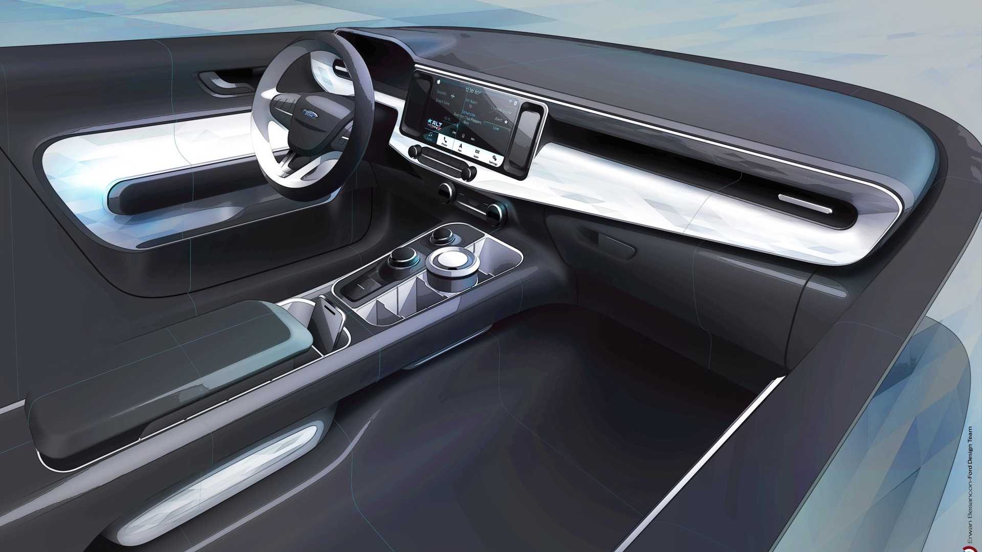 2022 Ford Maverick Lariat Design Sketch Wallpapers #38 of 43