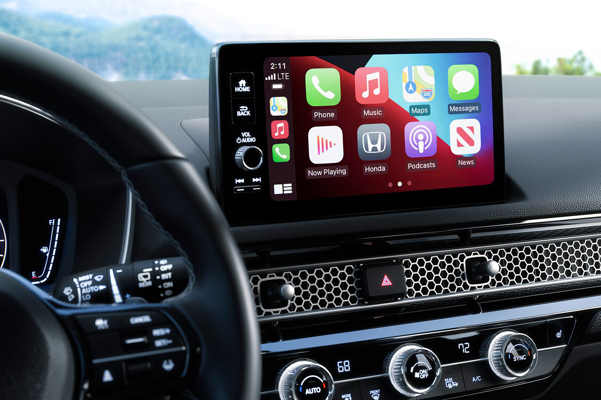 2022 Honda Civic Hatchback Central Console Wallpapers (14)