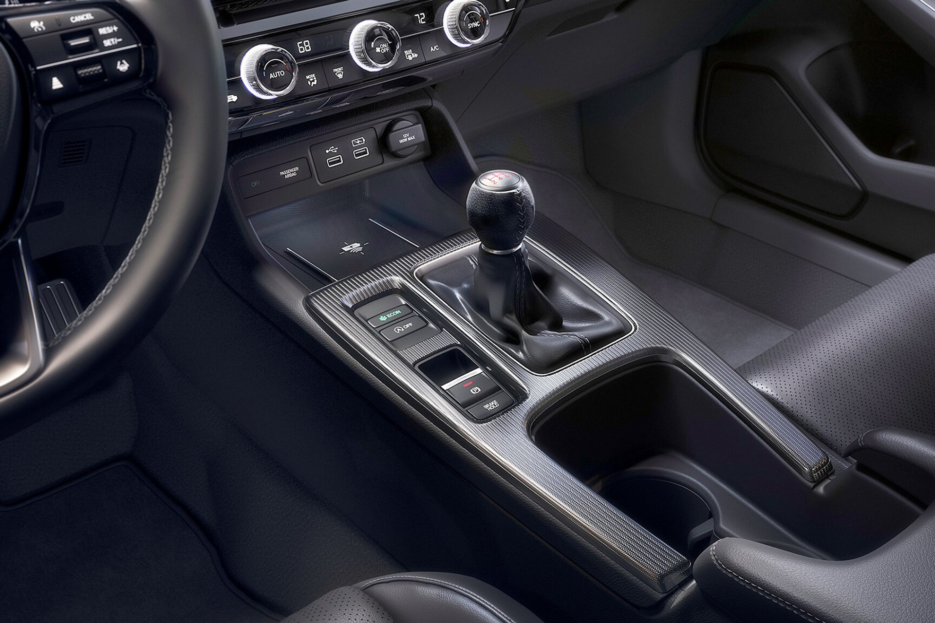 2022 Honda Civic Hatchback Central Console Wallpapers (15)