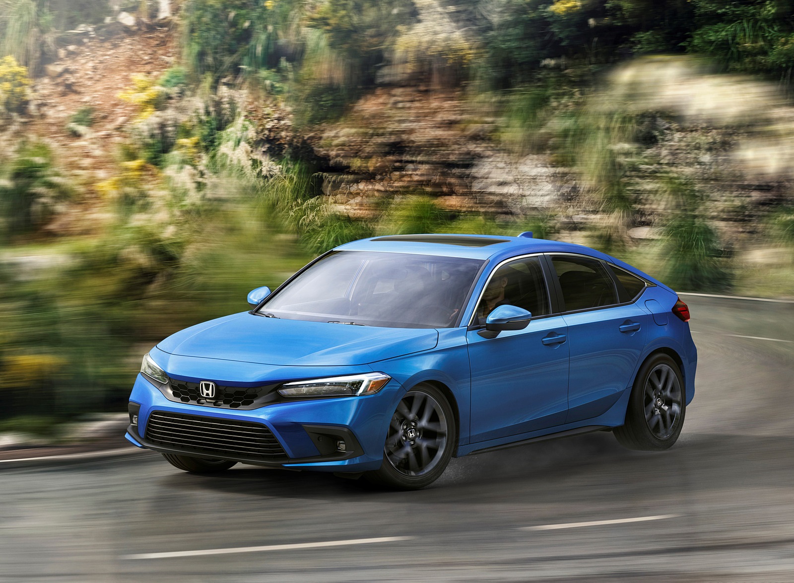 2022 Honda Civic Hatchback Front Three-Quarter Wallpapers (1)