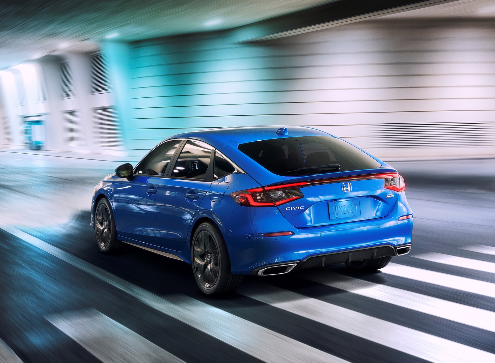 2022 Honda Civic Hatchback Rear Three-Quarter Wallpapers (3)