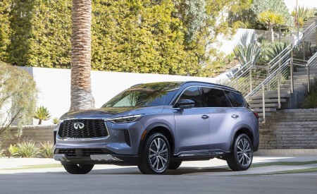 2022 Infiniti QX60 Front Three-Quarter Wallpapers 450x275 (3)