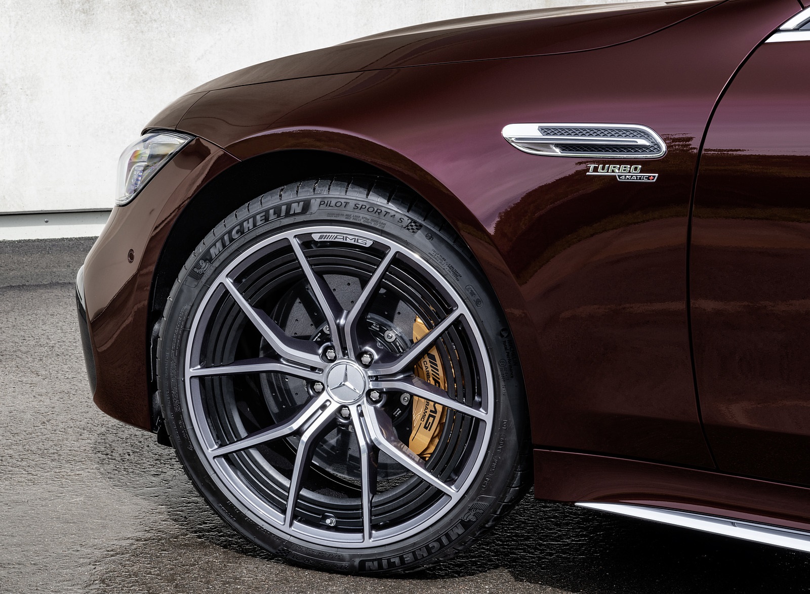 2022 Mercedes-AMG GT 53 4MATIC+ 4-Door Coupe (Color: Rubellite Red) Wheel Wallpapers (13)