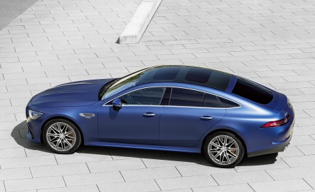 2022 Mercedes-AMG GT 53 4MATIC+ 4-Door Coupe (Color: Spectrale Blue Magno) Side Wallpapers 450x275 (28)