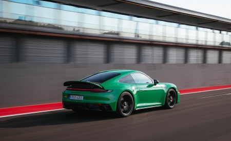 2022 Porsche 911 Carrera GTS (Color: Python Green) Rear Three-Quarter Wallpapers 450x275 (93)