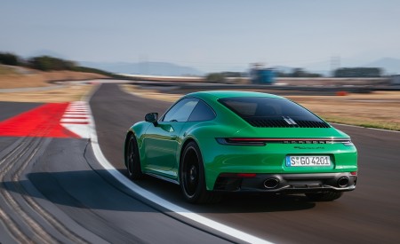 2022 Porsche 911 Carrera GTS (Color: Python Green) Rear Three-Quarter Wallpapers 450x275 (88)
