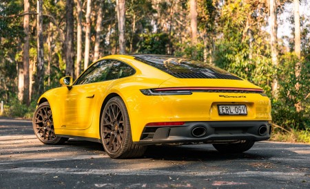 2022 Porsche 911 Carrera GTS Rear Three-Quarter Wallpapers 450x275 (12)