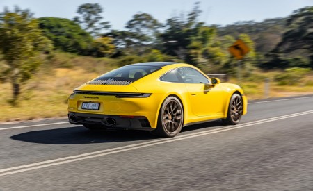 2022 Porsche 911 Carrera GTS Rear Three-Quarter Wallpapers 450x275 (4)