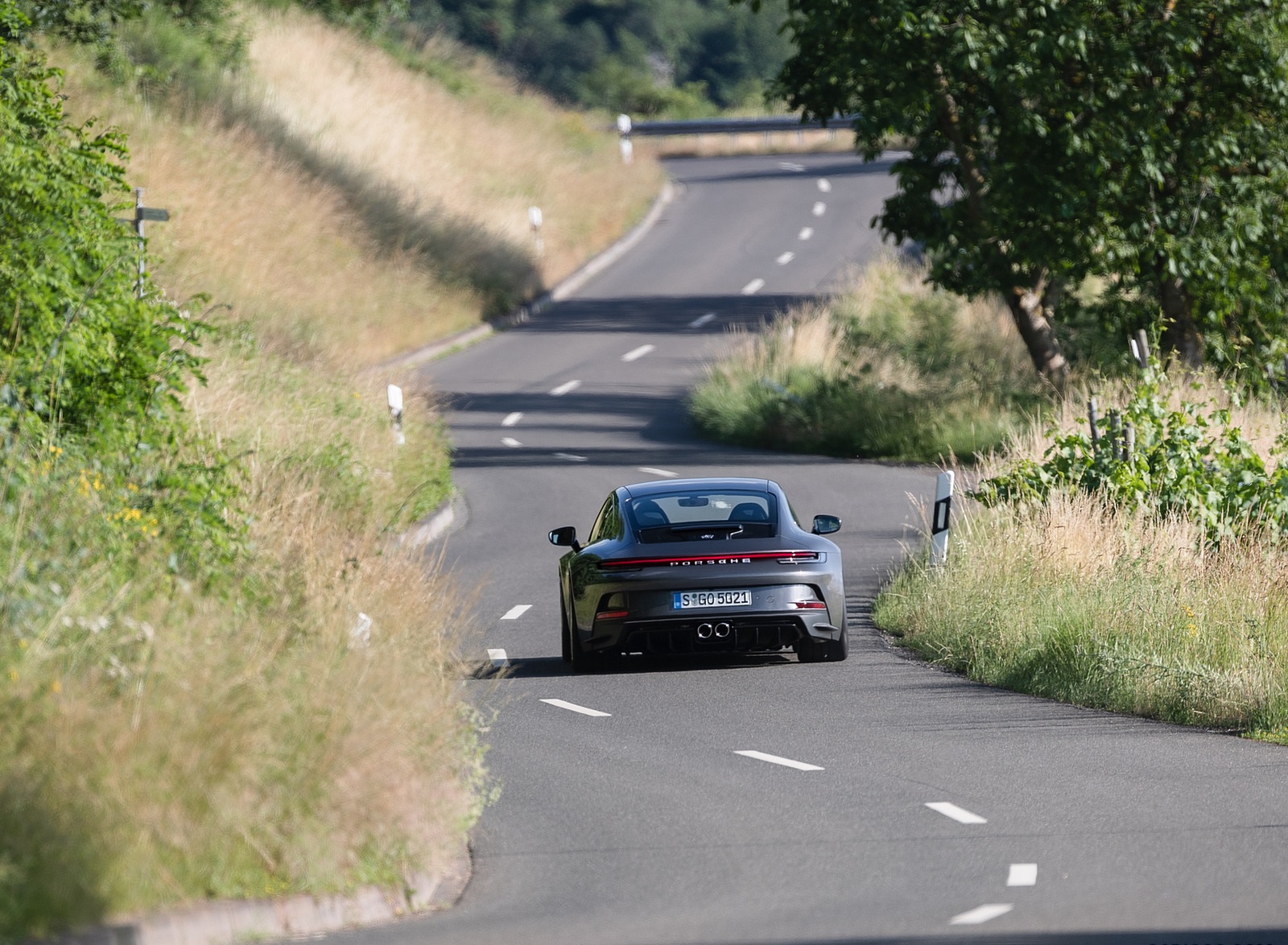 2022 Porsche 911 GT3 with Touring Package (MT; Color: Agate Grey Metallic) Rear Wallpapers #53 of 117