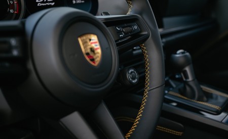 2022 Porsche 911 GT3 with Touring Package (PDK; Color: Dolomite Silver Metallic) Interior Steering Wheel Wallpapers 450x275 (43)