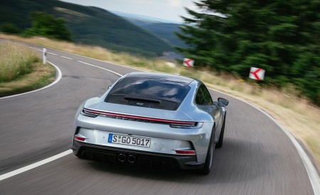 2022 Porsche 911 GT3 with Touring Package (PDK; Color: Dolomite Silver Metallic) Rear Wallpapers 450x275 (7)