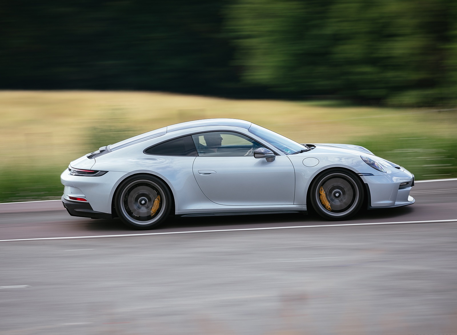 2022 Porsche 911 GT3 with Touring Package (PDK; Color: Dolomite Silver Metallic) Side Wallpapers (2)