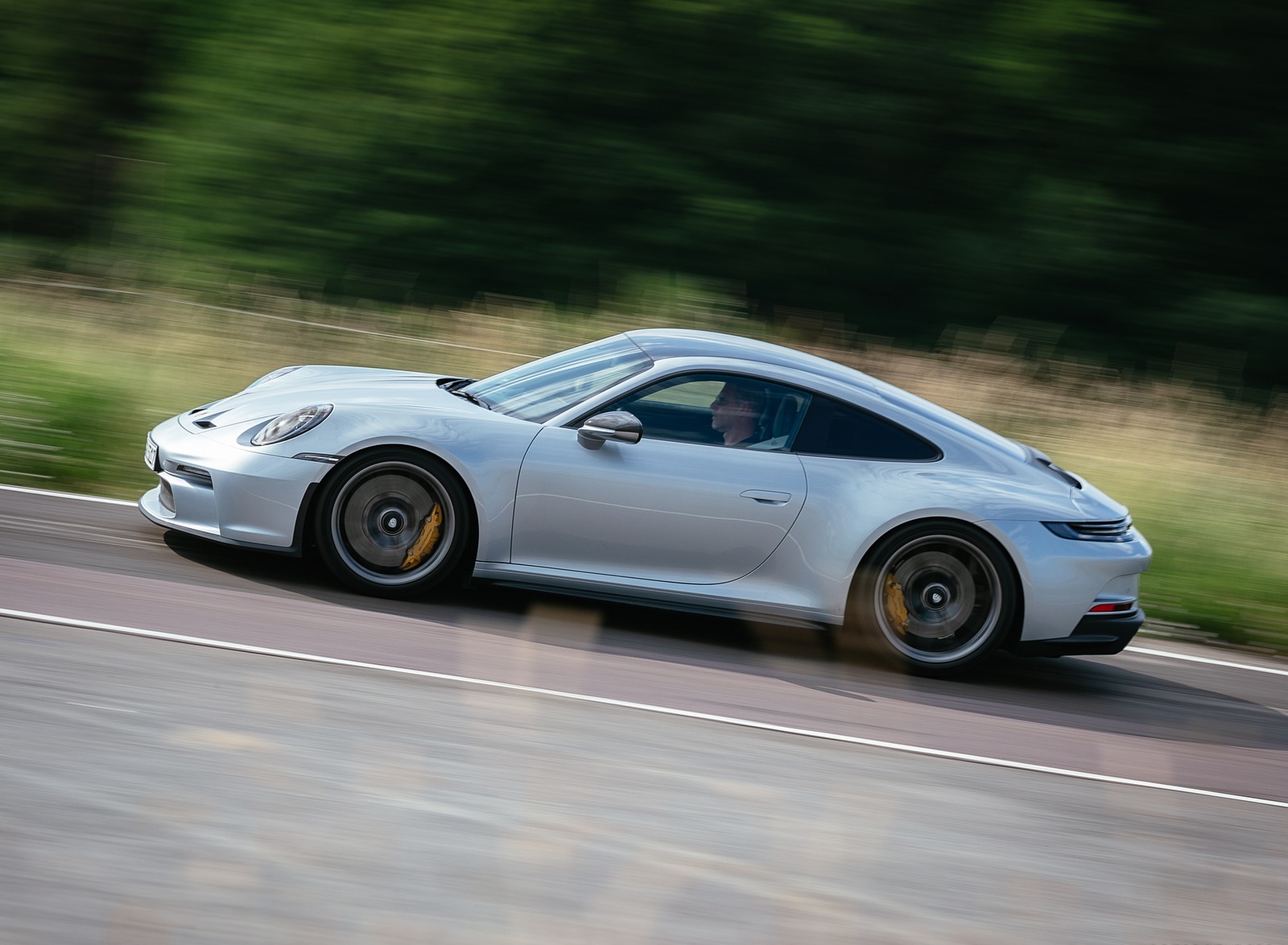 2022 Porsche 911 GT3 with Touring Package (PDK; Color: Dolomite Silver Metallic) Side Wallpapers (1)