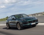 2022 Porsche Cayenne Turbo GT (Color: Porsche Racing Green Metallic) Front Three-Quarter Wallpapers 150x120