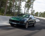 2022 Porsche Cayenne Turbo GT (Color: Porsche Racing Green Metallic) Front Three-Quarter Wallpapers 150x120