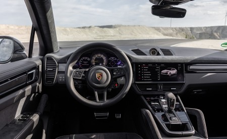 2022 Porsche Cayenne Turbo GT (Color: Porsche Racing Green Metallic) Interior Cockpit Wallpapers 450x275 (110)