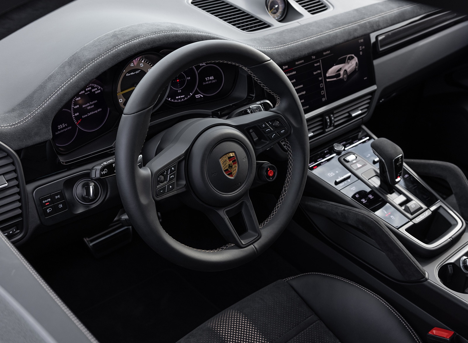2022 Porsche Cayenne Turbo GT (Color: Porsche Racing Green Metallic) Interior Wallpapers #111 of 231
